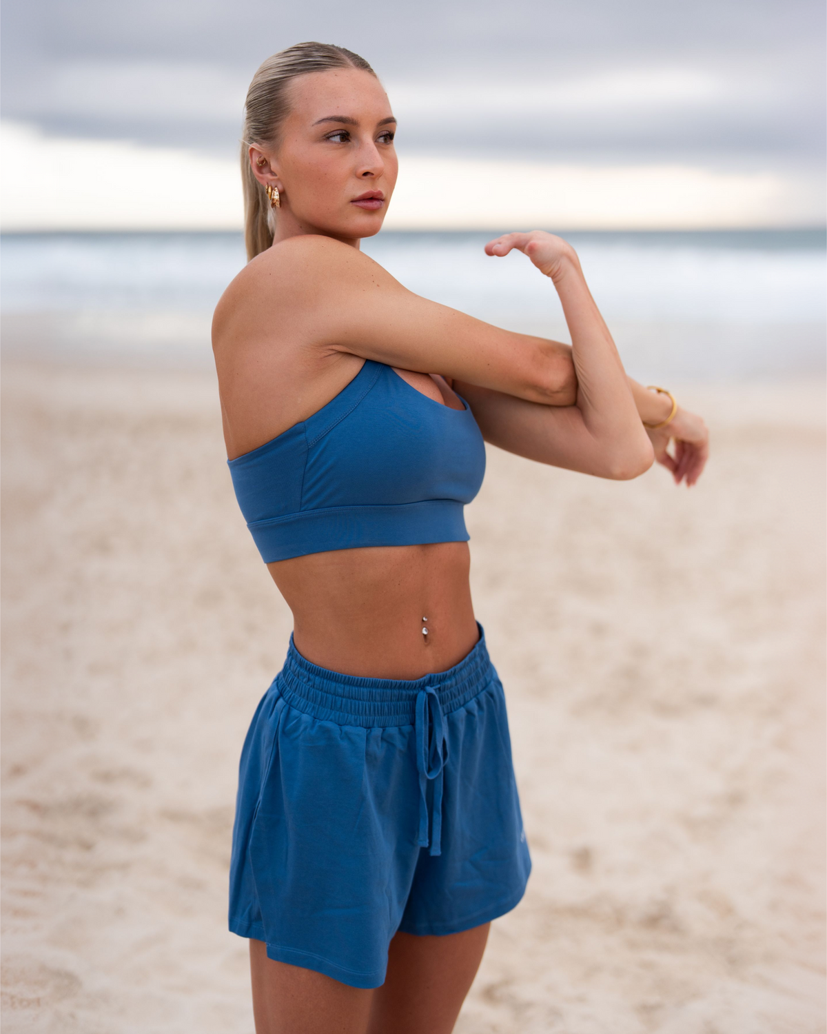FlowRun Shorts – Ocean Blue