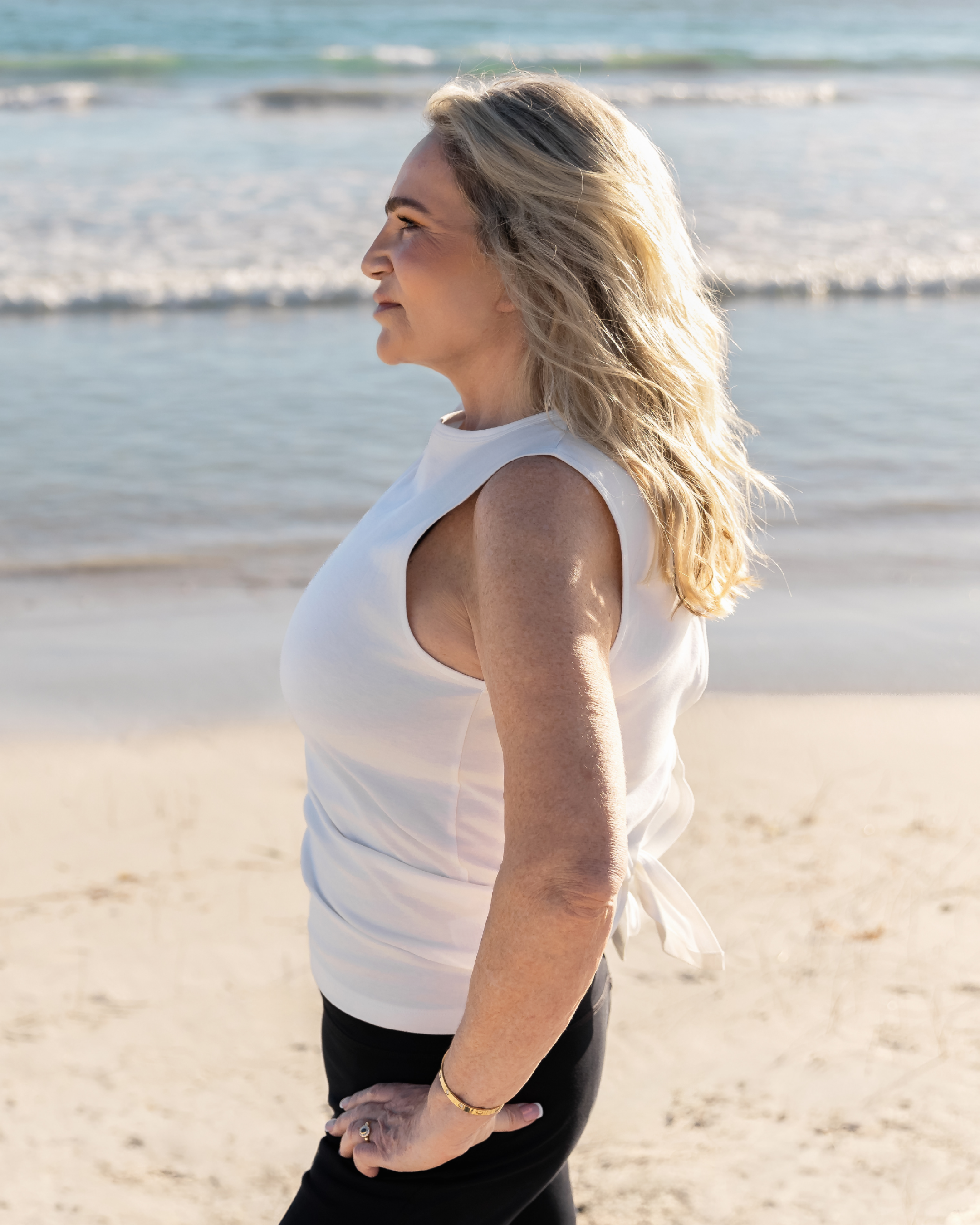 Tide Tie Top – Cloud White