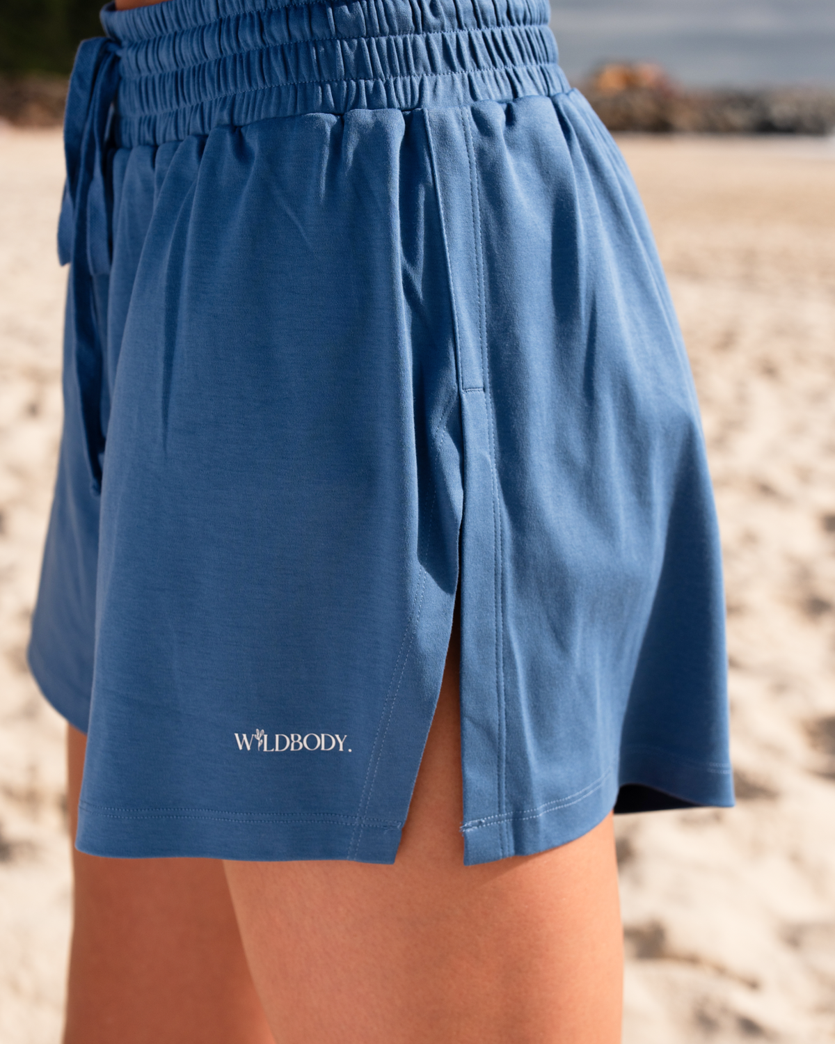 FlowRun Shorts – Ocean Blue