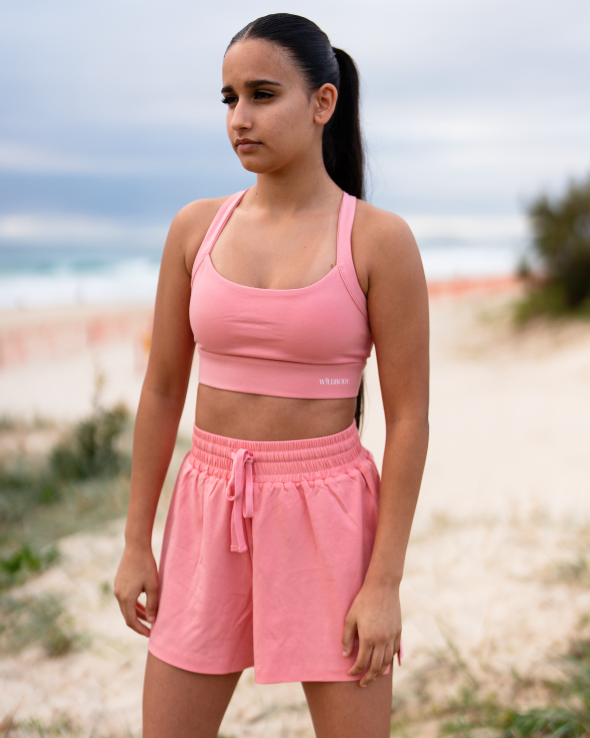 FlowRun Shorts – Pink Tide