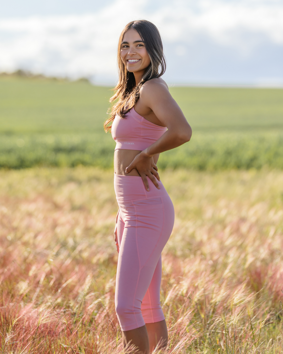 Seafree Capri (3/4 Length) – Pink Tide